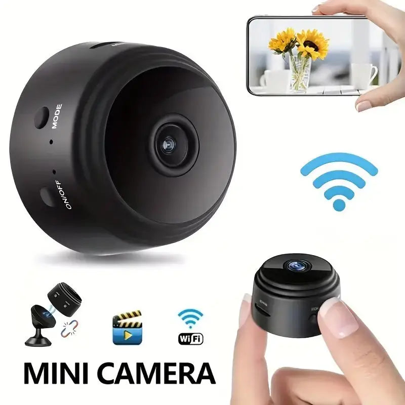 Mini Wireless WiFi Camera | Indoor Video Recorder, Night Vision, Motion Detection