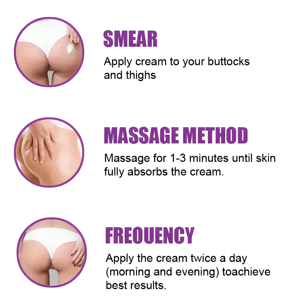 Butt Enhancement Cream – Bigger, Fuller & Naturally Shaped Buttock