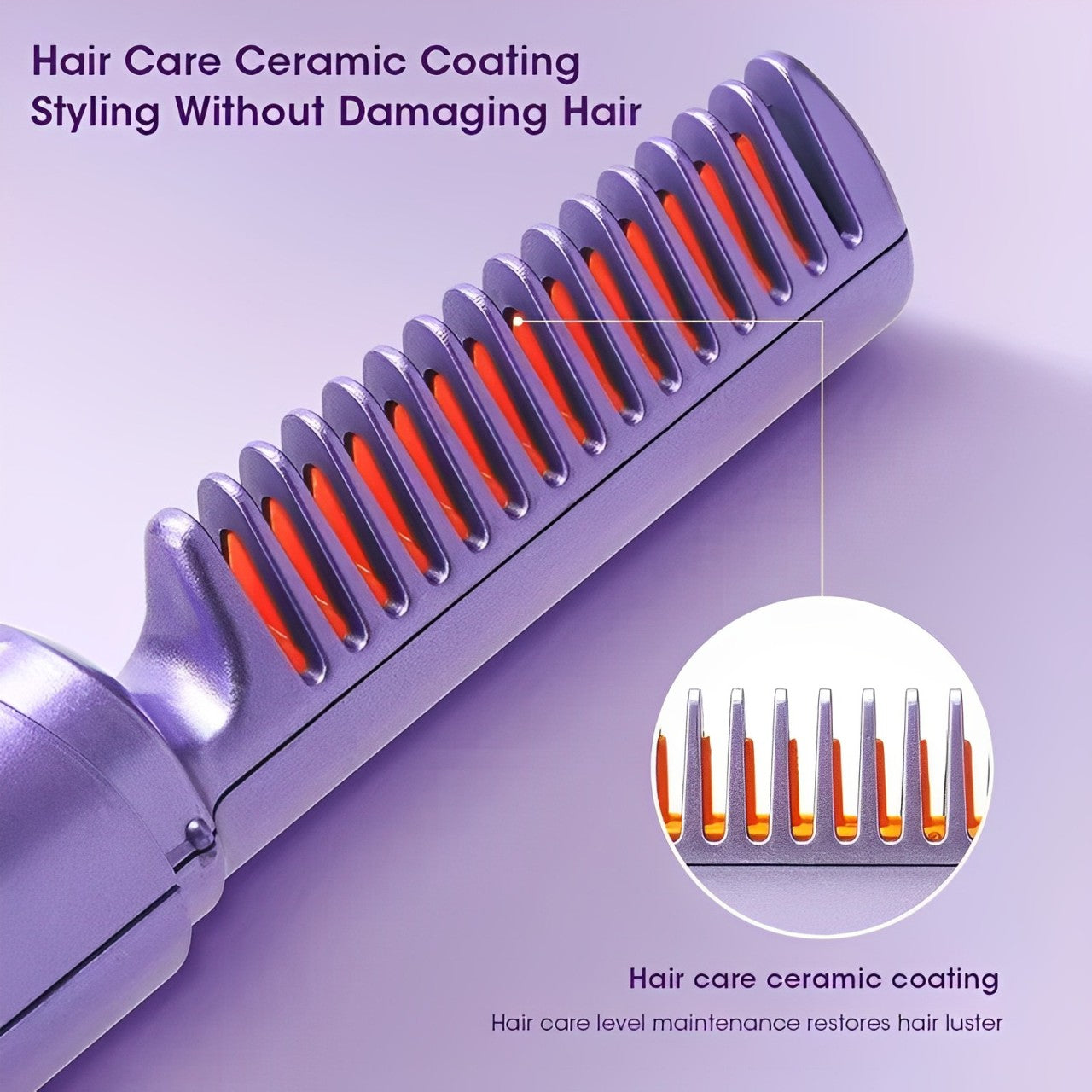 Mars™ Mini Portable Hot Hair Comb | Hair Straightener