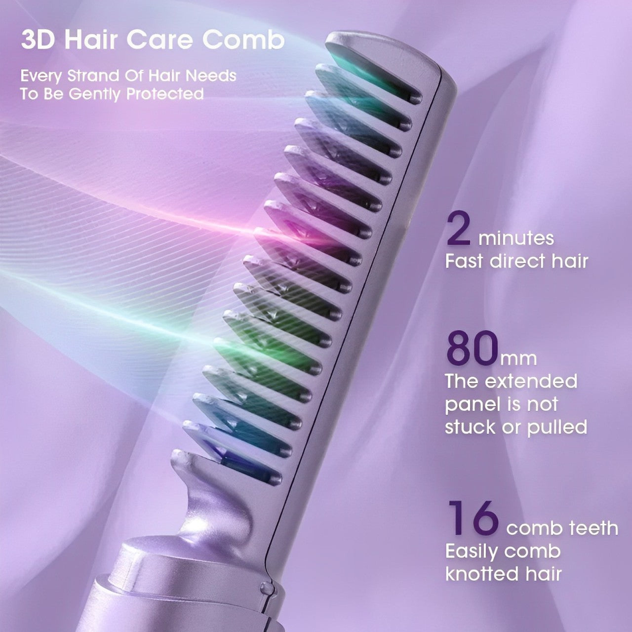 Mars™ Mini Portable Hot Hair Comb | Hair Straightener