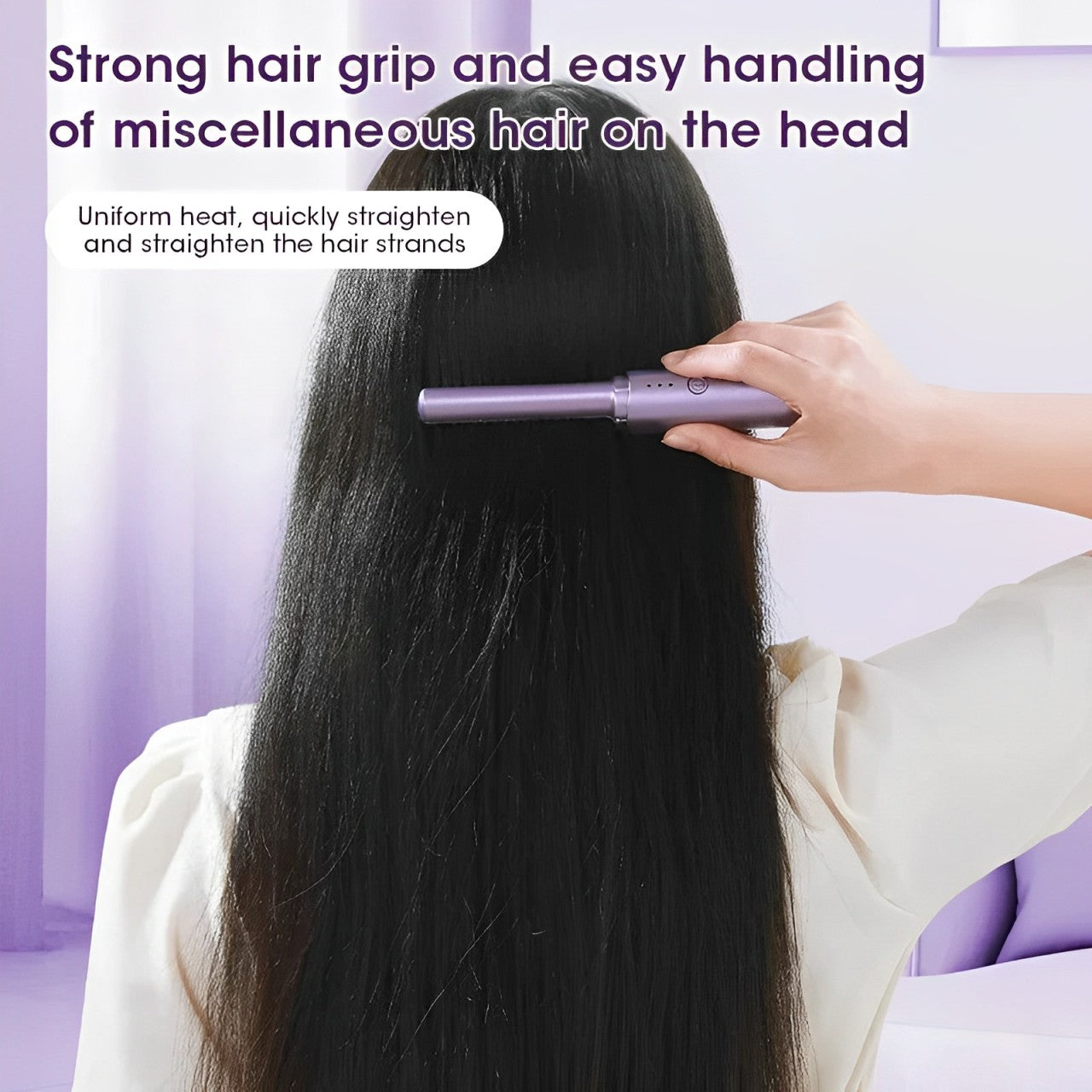 Mars™ Mini Portable Hot Hair Comb | Hair Straightener