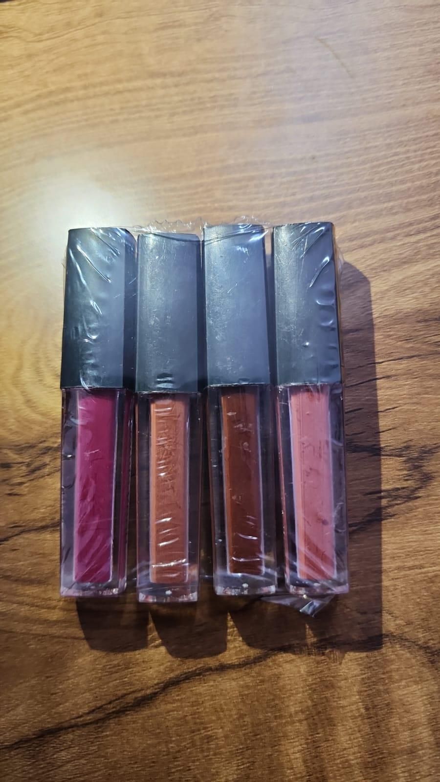 Nude Red Edition Different Shades Liquid Lipstick Set of 4 (16ml)