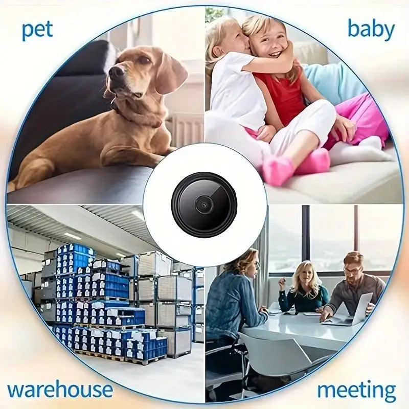 Mini Wireless WiFi Camera | Indoor Video Recorder, Night Vision, Motion Detection