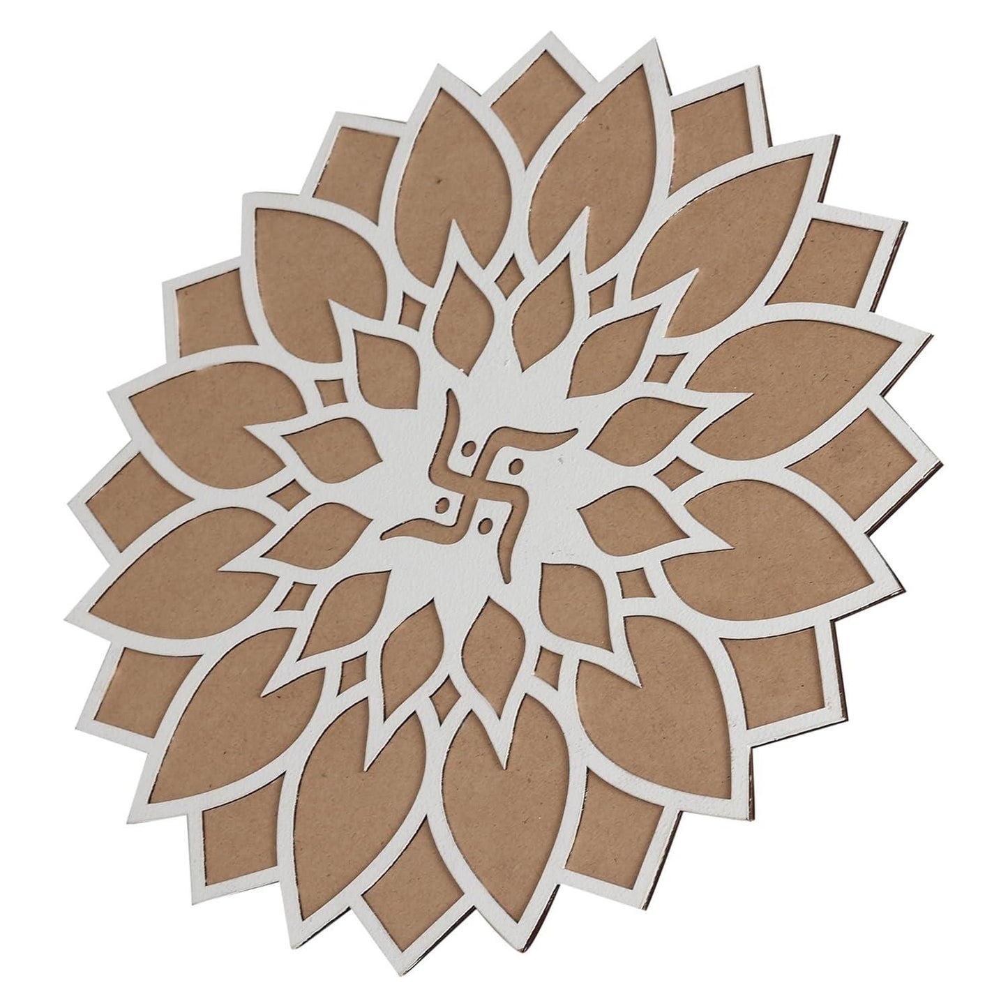 Reusable Wooden Base and Rangoli Template Mat