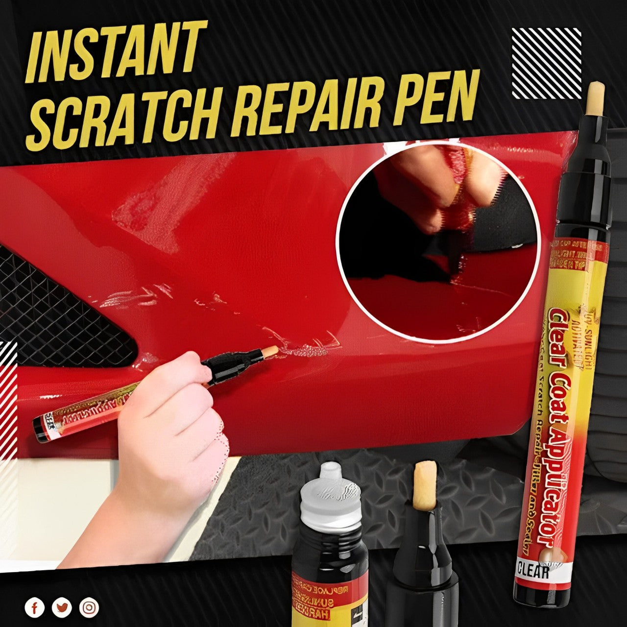 Scratch remover Pen - For Laptop Mobile TV Fridge Car and Motor bike