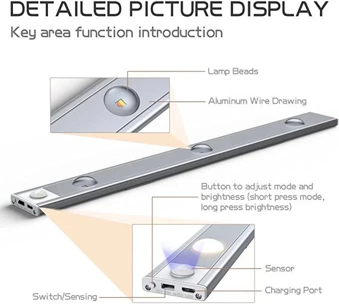 LED MOTION SENSOR CABINET LIGHT(USB CHARGING)